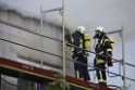 Dachstuhlbrand Koeln Poll Geislarerstr P347